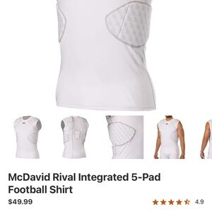 McDavid White Football Shirt brand new never worn